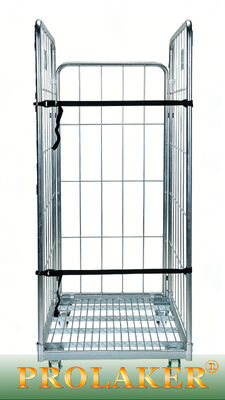 প্রাকটিক্যাল গুদাম নির্দিষ্ট 3 পার্শ্বযুক্ত রোল কেজ ইলাস্টিক ব্যান্ড ফিক্সড