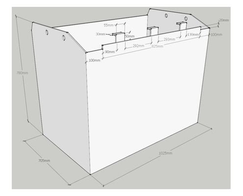 ৫০০এএইচ ৮০ভোল্ট ফর্কলিফ্ট ট্র্যাকশন ব্যাটারি