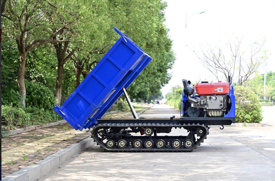 26.6HP মাইনিং মেশিনারি সাইড ডাম্পিং স্টাইল GF3500 রাবার ট্র্যাক ক্রলার ডাম্পার