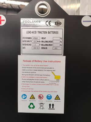 4HPZS620 24V 620Ah ট্র্যাকশন ব্যাটারি দীর্ঘ চক্র জীবন নিয়মিত রক্ষণাবেক্ষণ সিই