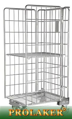 Q235 ইস্পাত গুদাম রোল কেজ সরবরাহ ট্রলি