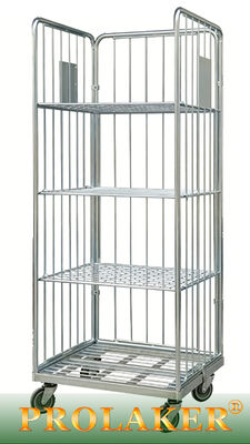 প্রাকটিক্যাল গুদাম নির্দিষ্ট 3 পার্শ্বযুক্ত রোল কেজ ইলাস্টিক ব্যান্ড ফিক্সড