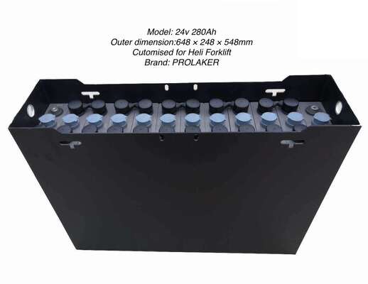 হেলি CBD25L-J2 এর জন্য কম রক্ষণাবেক্ষণ 24V 280Ah লিড এসিড ফর্কলিফ্ট ব্যাটারি