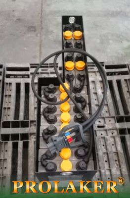 কাস্টমাইজড 24v 180Ah ফোর্কলিফ্ট ট্র্যাকশন ব্যাটারি দীর্ঘ চক্র জীবন জন্য বৈদ্যুতিক ফোর্কলিফ্ট