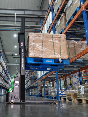 EP DS3 Walkie Electric Stacker 1500kg, Narrow Aisle Compact Pallet Stacker with Built-in Charger