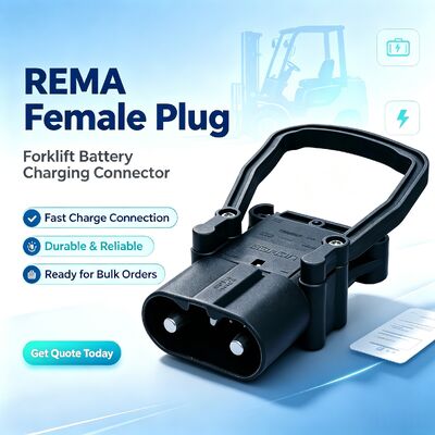 EC320A পুরুষ মহিলা ফর্কলিফ্ট ব্যাটারি কানেক্টর REMA স্টাইল অ্যাসিড প্রুফ ইন্ডাস্ট্রিয়াল পাওয়ার চার্জিং প্লাগ সকেট ইলেকট্রিক ফর্কলিফ্ট প্যালেট ট্রাকের জন্য