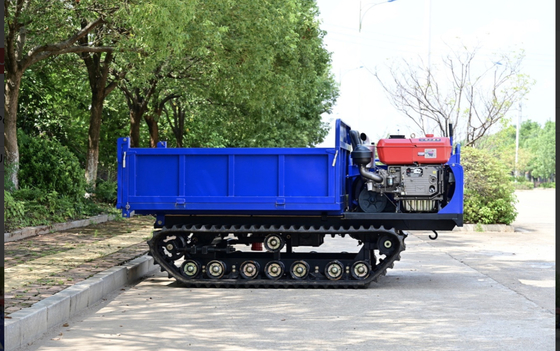 26.6HP মাইনিং মেশিনারি সাইড ডাম্পিং স্টাইল GF3500 রাবার ট্র্যাক ক্রলার ডাম্পার