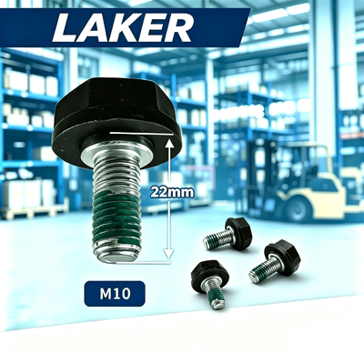 কারখানা আউটলেট LAKER M10*22 প্লাস্টিক ইনসুলেটেড হেক্স ফাস্টেনার, OEM ODM কাস্টম হাই স্ট্রেংথ গ্যালভানাইজড অ্যান্টি-ভাইব্রেশন সেলফ-লকিং স্ক্রু, স্পট সাপ্লাই নাইলন প্যাচ অ্যান্টি-করোশন ইনসুলেটেড ফিটিং